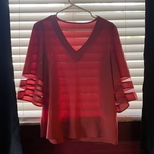 Coral Blouse